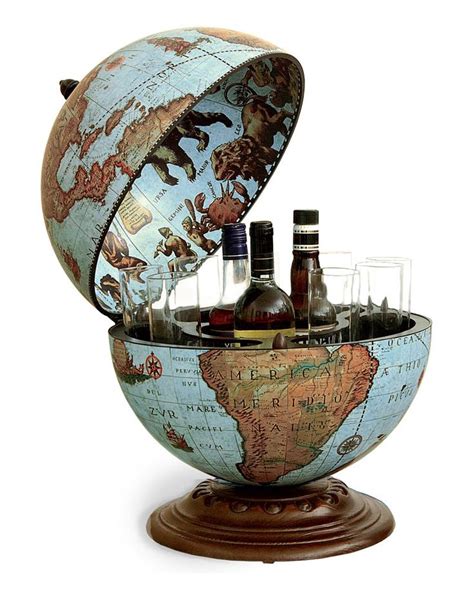 Vintage Table Top Globe Bar Made In Italy Zoffoli Globes Desk