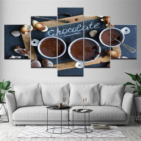 Browse our huge collection of wall décor products, wall hangings, canvas art paintings custom seven horses wall painting canvas wall hanging big panoramic. 5 Panels Canvas Painting Coffee background Print Painting On Canvas Wall Art modular pictures ...