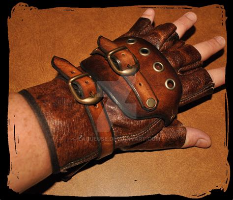 Steampunk Leather Glove By Lagueuse On Deviantart