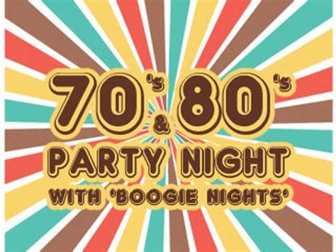 70s And 80s Party Night With Boogie Nights At The Ferry Glasgow City