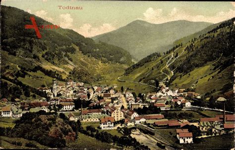 Todtnau Im Südschwarzwald Panoramablick Auf Den Ort Mit Landschaft Xl