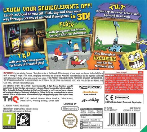 Spongebob Squigglepants 3d Images Launchbox Games Database