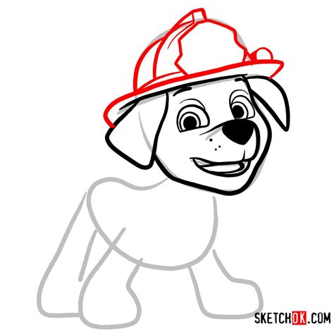 How To Draw Marshall Paw Patrol Sketchok Easy Drawing Guides My Xxx