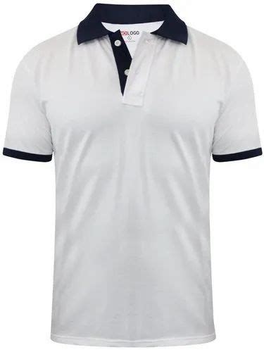 Cotton Plain White Collar T Shirt Size Large At Rs 400piece In Pune