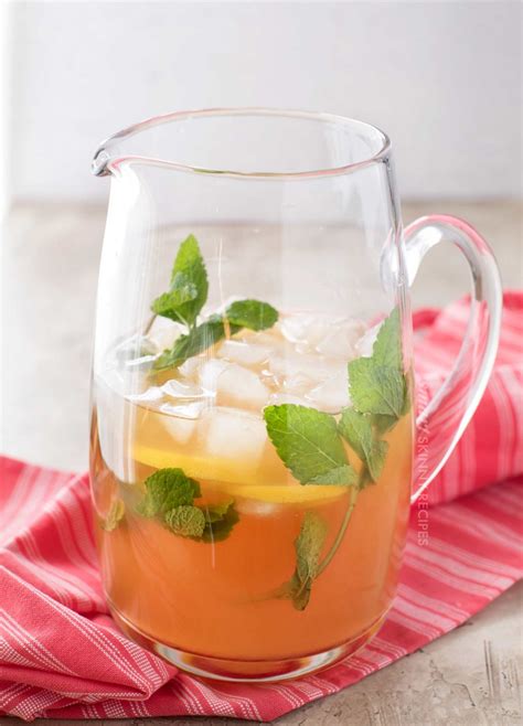 Iced Green Tea With Mint And Honey The Chunky Chef