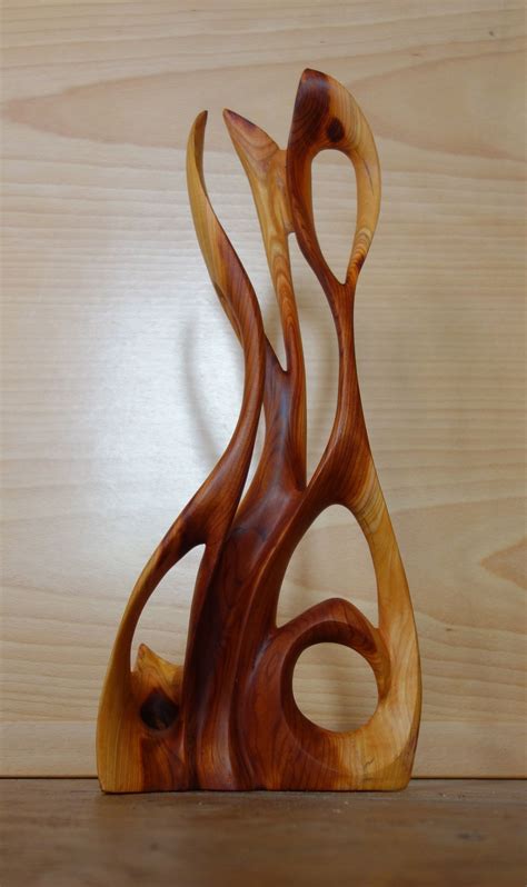 Abstract Organic Wood Sculpture By Ides Parmentier Wood Sculpture