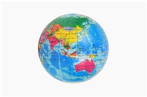 Blue World Globe Earth With White Background Stock Image Image Of