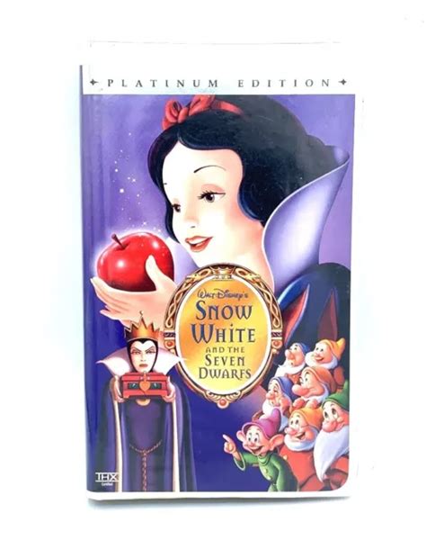 Vintage Snow White And The Seven Dwarfs Vhs Rare Collectors Edition