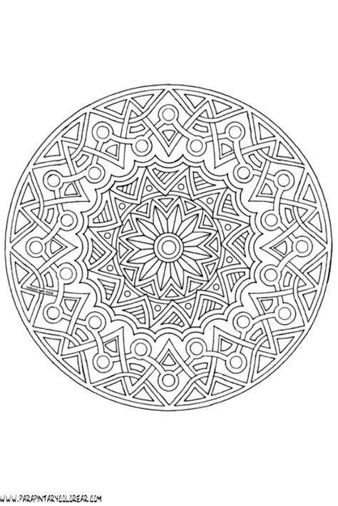 Dibujos Mandalas Simples 090 Dibujos Y Juegos Para Pintar Y Colorear