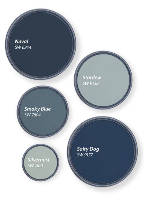 Our Top 5 Shades Of Blue Tinted By Sherwin Williams Navy Blue Paint