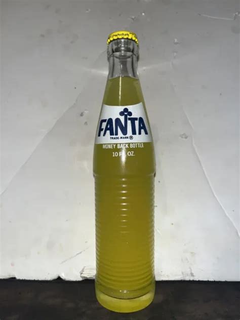 Full 10 Oz Fanta Pineapple Soda Bottle Made By Coca Cola Money Back