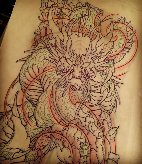 Drawing Japanese Dragon Drawing Image