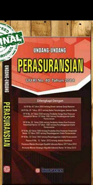 Sesuatu peraturan atau keseluruhan peraturan yg digubal (dibuat) oleh kerajaan dan mesti dipatuhi oleh masyarakat yg berkenaan: Jual Undang Undang Perasuransian Undang Undang RI No 40 ...