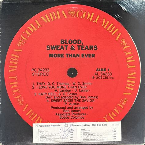 Blood Sweat And Tears More Than Ever 1976 Dusty Beats