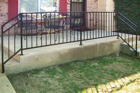 Outdoor iron stair railings are designed to be easy to install. Railing | Denver, Colorado | Deck, Patio, Stair Railing