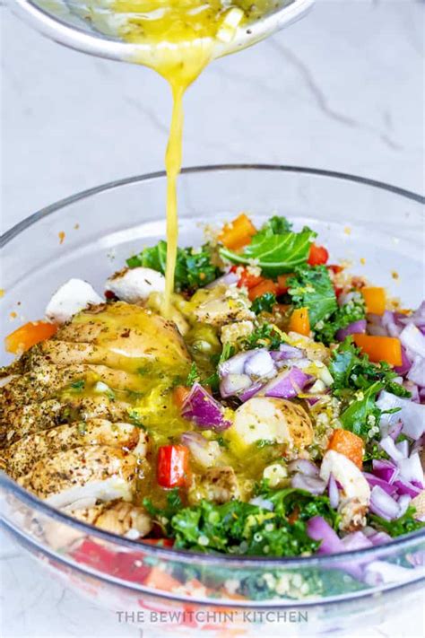 Mediterranean Chicken Quinoa Salad The Bewitchin Kitchen
