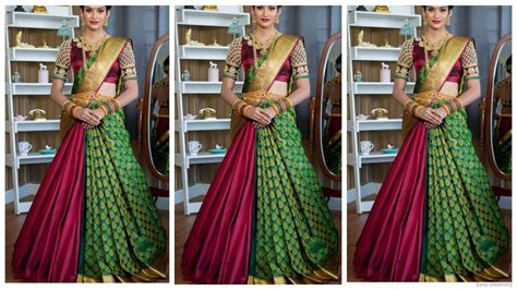 Latest Cancan Saree Draping Ideas For South Indian Wedding Receptionlehenga Style Saree Draping