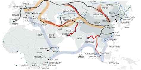 When taking the pacific route, the ships will go through the south of the east china sea. One Belt One Road (OBOR) - Blue Dot Network [UPSC ...