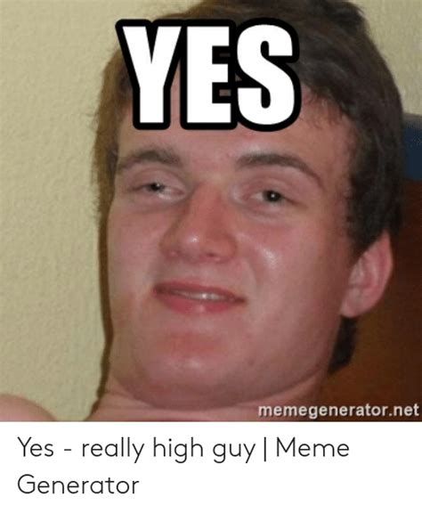 Really High Guy Meme Template