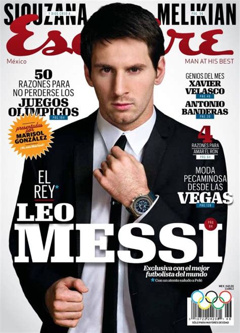 Leo Messi The King The Soccer Player On The Cover Of Esquire Lionel