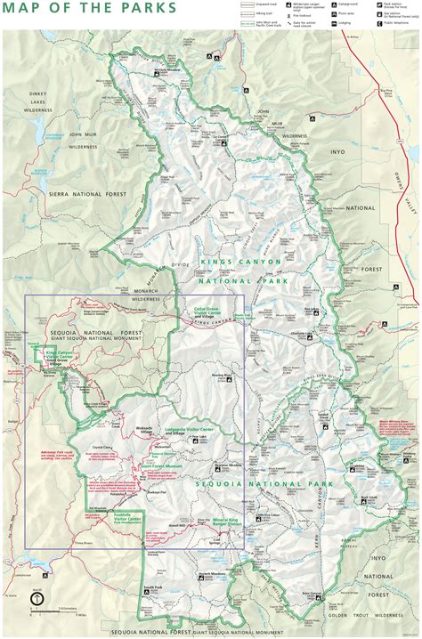 Sequoia National Park Trail Map Pdf Delaware County Ohio Map