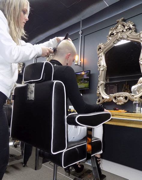 Girl In Barber Chair