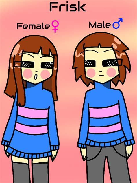Undertale Frisk In A Male And Female Version By Mimigaming200 On