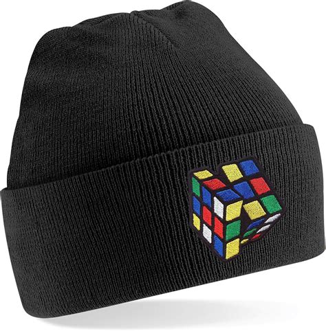 Stitchprint Embroidered Rubiks Cube Beanie Cap Magic Cube Speed Cube