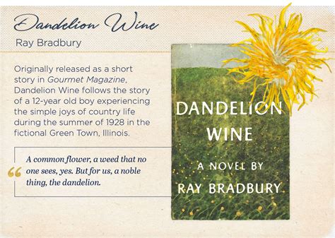 Free download or read online dandelion wine pdf (epub) book. 10 Flower-Inspired Novels to Add to Your Reading List ...