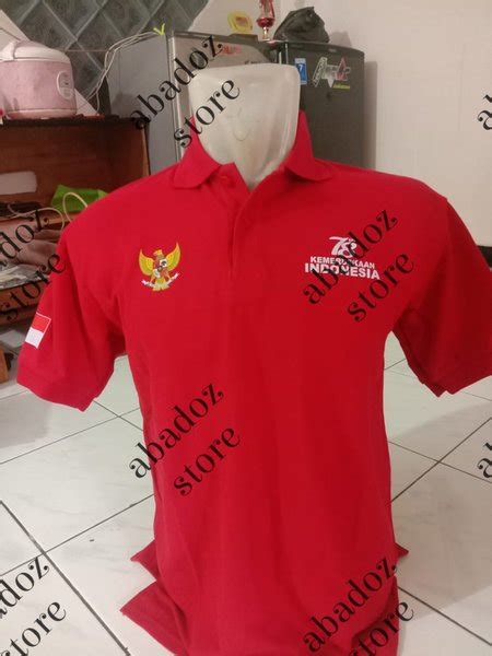 Jual Polo Shirt Kemerdekaan Kaos Polo Hut Ri Baju Kerah Pria Wanita