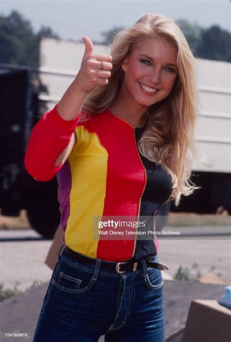 Heather Thomas Appearing In The Abc Tv Show Fall Guy Nachrichtenfoto