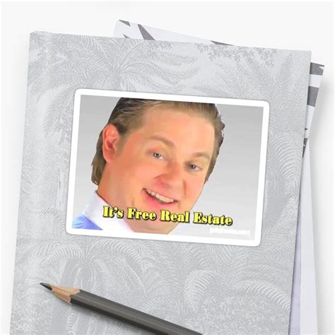 Tim And Eric Its Free Real Estate Sticker By Winkatawink Redbubble