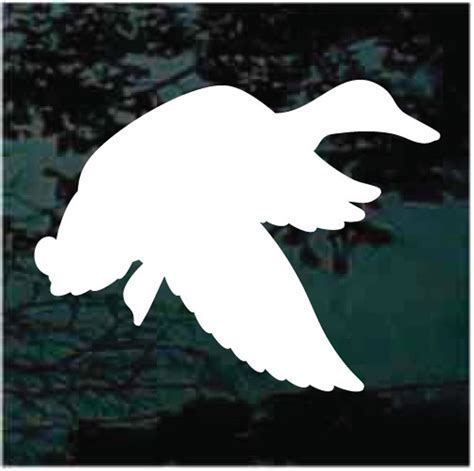 Silhouette Flying Duck Car Decals And Stickers Decal Junky