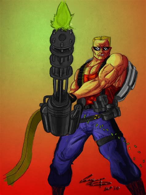 I dislike games where developers toss in tasteless expletives that distract from the main story arc, but here, that's the entire point. It's time to kick ass and chew bubble gum... and I'm all outta gum: Duke Nukem Art