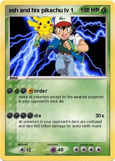 This pokemon has essentially become more meme than monster, becoming a symbol of irritation in the pokemon world rather than. Pokémon ash and his pikachu lv 1 1 - order - My Pokemon Card