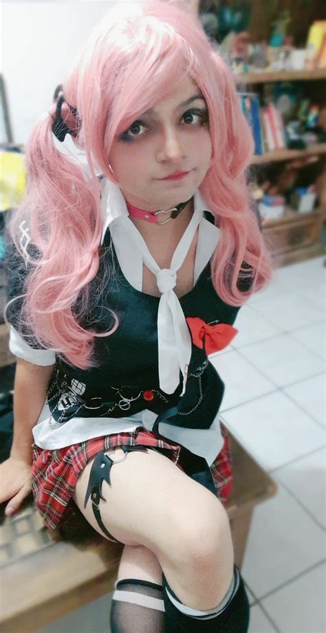 Quick Try On Of My Junko Danganronpa Cosplay [self] R Cosplay