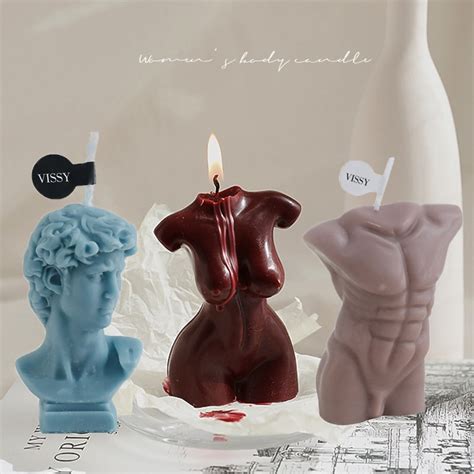 D Female Torso Candle Nude Female Candle Decor Body Candle D