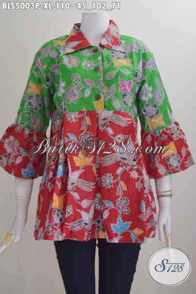 Jenis motif batik sederhana & motif batik modern indonesia. Baju Blus Batik Wanita Dewasa Dengan Desain Modern Motif ...