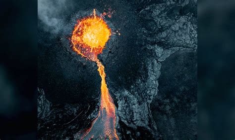 Drone Photographer Snaps Terrifying Images Of Icelandic Volcano Erupting For First Time In