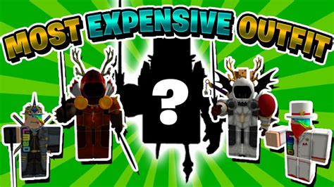 The Most Expensive Roblox Outfit World Record Linkmon99 Roblox