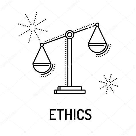 Ethics Line Icon — Stock Vector © Garagestock 133248406