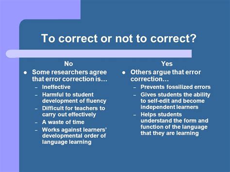 Effective Error Correction How Students Can Become Independent