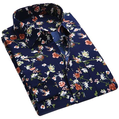 Choose from our limited quantity day dresses, occasion dresses and our bestselling fabulous wrap dresses. 2018 Spring Floral Print Men Shirts Long Sleeve Mens ...