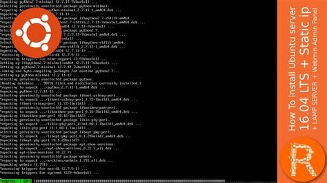 How To Install Ubuntu Server 16 04 LTS Static Ip LAMP SERVER