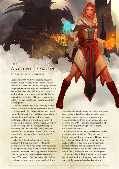 Dnd 5e Homebrew — Ancient Dragon Warlock Patronb Y Ancient Dragon