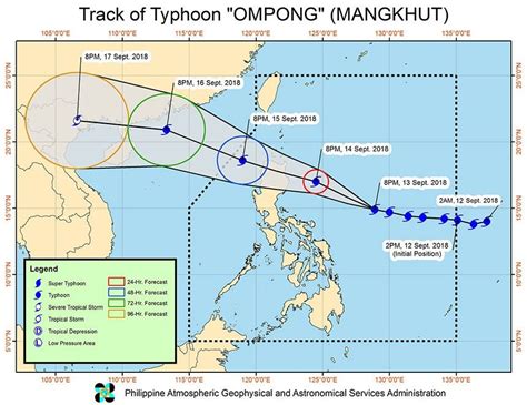 Park hours, attractions, and entertainment availability may be subject to change, restriction, or cancellation should circumstances require. Evacuations due to Typhoon 'Ompong' in Luzon start; storm signals up | Philstar.com