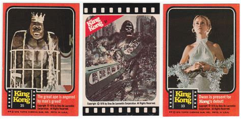 1976 Topps King Kong Trading Cards Stickers For Sale