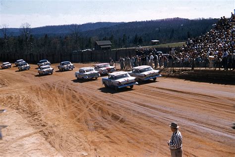 Nascars Past On Dirt Tracks In Black And White Color Photos Nascar