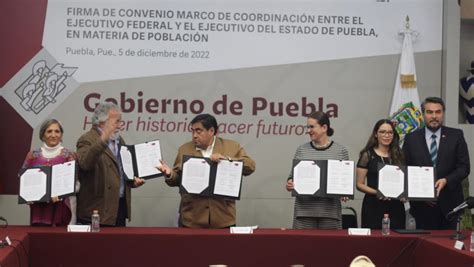 Firma de convenio de coordinación en materia de población con el