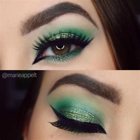 Get Into The St Patricks Day Spirit With This Gorgeous Green Makeup